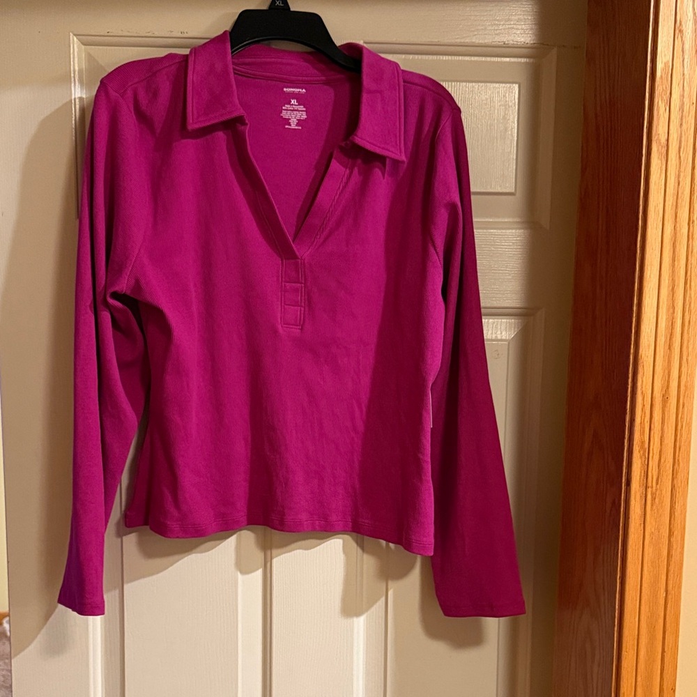 Sonoma brand Long Sleeve Top.  Size XL. NWT.